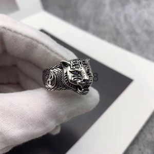 Bandringe S925 Echtsilber Ring Paarring Neuestes Produkt Ring Tigerkopf Personalisierter Stil Modeschmuck Versorgung x0920