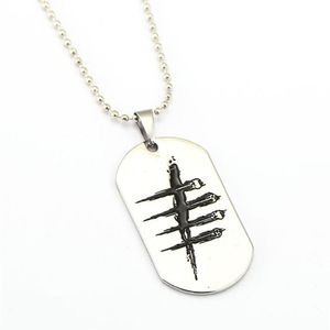 ペンダントネックレス10 Pcs Dead by Daylight Necklace Silver Dog Tag Gift Men game Choker Jewelry Accessories YS11765340G