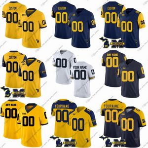 Custom NCAA College Michigan Wolverines Football Jayden Denegal J.J. McCarthy Alex Orji Davis Warren Cole Cabana Blake Corum Henry Donohue four sports jerseys