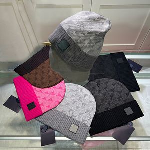 Tasarımcı Örme Beanie Mans Kafatası Kapakları Kış Yün Kapağı Kadın İçin Yeni Şapka Sıcak Şapkalar Ekose 6 Renk Nefes Alabilir