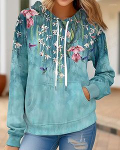 Hoodies femininos floral hoodie moda feminina suores oversized casacos de alta qualidade flor com capuz pullovers roupas y2k