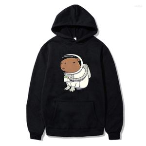 Herren Hoodies Capybara Print Kawaii Beach Ball Grafik Unisex Pullover Mode Cartoon Muster Mann/Frauen Sweatshirt