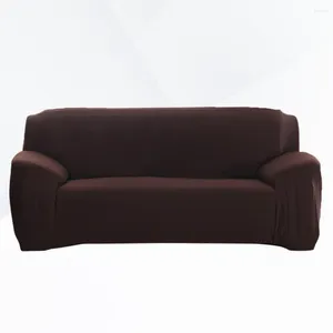 Stuhlhussen, elastisch, dehnbar, Sofabezug, nicht 1-teilig, Schonbezug, Couch-Möbelschutz für 4 Kissen (Kaffee)