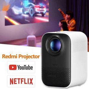 Projectors Redmi Projector يمكنه استخدام YouTube Nexflix Android 11 Bluetooth 24G 5G 150ANSI 1080P MINI مسرح منزلي محدث ROM Z0323