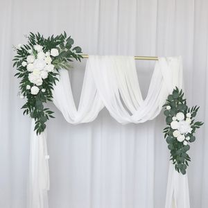 Juldekorationer Bröllopsrekvisita Artificial Crescent Flower Row Arrangement Table Ball Färdig T Stage Road Lead Arch Decor Floral 230919