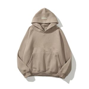 Essemtials felpa con cappuccio marchio di lusso maglione tinta unita felpa con cappuccio vestibilità ampia street wear pullover moda tuta felpa extra lunga felpa con cappuccio uomo abbigliamento sportivo