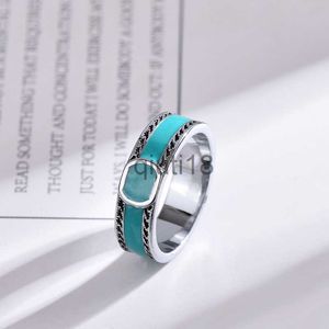 Band Rings Designer Ring Couple Swan Green Epoxy Rings High Quality Silver Plated Ring Trend Matching Supply x0920