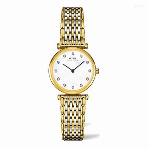 WRISTWATCHES Prezent Women Panie Watch Diamonds Quartz Ruch