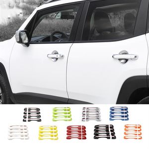 Door Handle Cover Inserts Handles Accessories For Jeep Renegade 2015-2019 Exterior Accessories313C