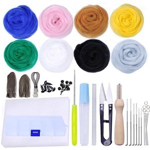 Sy Notionsverktyg 1 Uppsättning av ullfilt Needle Tool Kit Diy Felting Mat Craft Needwork Sets Supplies1276x