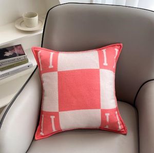 Simple Pillow Case Striped Pillow Nordic Style Outdoor Car Sofa Cushion Waist Support Cushion Knitted Pillows Sofa Cushion