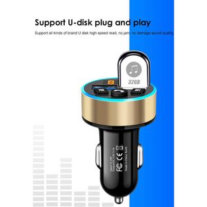 Bluetooth 5 0 QC 3 0 3 1A Quick Charge TF Card U-Disk MP3 Player Phone Accessories FM Transmitter Car Charger LED Light Ring223r