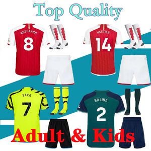 Tierney homens e crianças 20 21 Arsenal  Jersey de futebol CeBallos Camisa de futebol de Henry 2020 2021 David Luiz Maillot de pé Kit adulto sets com meias