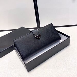 Preto grandes carteiras de couro designer titular do cartão bolsas para homens mulheres moda bolsa titular do documento embreagens moedas bolsa longo crédito