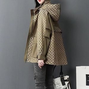 NEW Women Designer Jackets Fashion G Letters Casual Windbreaker Loose long Coat Clothing Streetwear luxury Coats