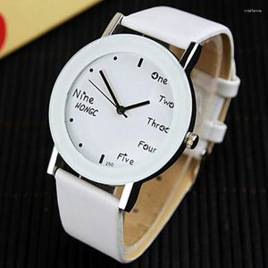 Relojes de pulsera Relojes YAZOLE Moda Hombres Banda de cuero Reloj de pulsera de cuarzo analógico Reloj de pulsera para mujer Precio