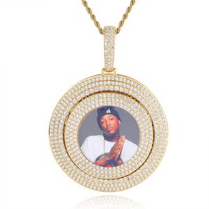 Rotary Table Pendant Hiphop Halsband