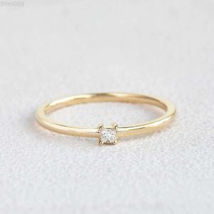 VVS2 - D Solitaire Diamond Engagement Ring 14K Yellow Gold Flush Accent Moissanite Diamond Wedding Ring Anniversary Ring Gift