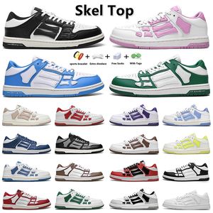 Roller Shoes Casual Skelet Bon Runner Digner Women Men Sneakers Skel Top Low Genuine Lace Up Trainer Basketball Shoes Leather Athletic Shoese