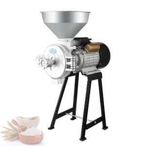 Máquina de moer elétrica moedor de pó grãos especiarias triturador de milho comercial doméstico moinho de alimentos farinha em pó