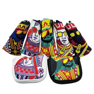 Other Golf Products Kings and queens and knights Golf Club Putter Headcovers Driver Woods Hybrid Golf club head protective sleeve 230919