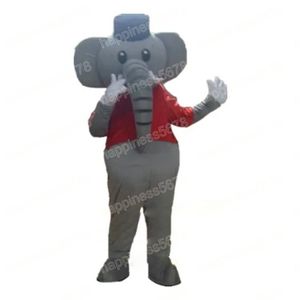 Performance grey elephant Mascot Costumes Cartoon Character Outfit Suit Carnival Unisex Adults Size Halloween Christmas Party Carnival Dress suits