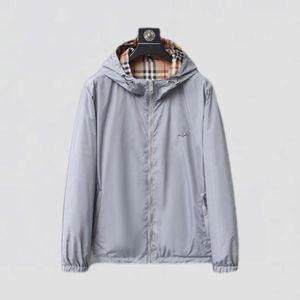 Jacket Early Autumn New Bali Bao Reversible Windbreaker Men's Jacket Gray