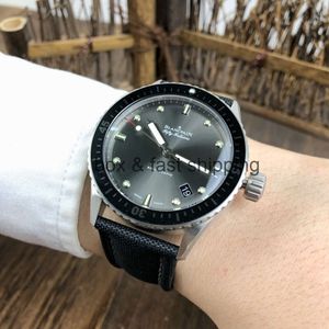 Uhr Boper Luxus 5100 Fifty Fathoms Bathyscaphe 43,6 mm Designer Search wasserdichte Herrenuhr Automatische mechanische Form Kalender Glow B6UP