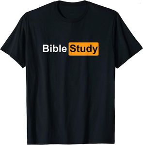 T-shirt da uomo Studio biblico Hub Logo Divertente Sarcastico Umorismo per adulti T-shirt da uomo Estate Manica corta T-shirt casual Cotone Nero T-shirt Top