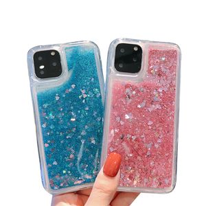 İPhone 15 Pro MAX Ultra 14 13 12 Plus Rhinestone Quicksand ve MobilePhone Arka Kapak Manyetik Şok geçirmez Koruyucu Kapaklar Perakende Kutusu ile