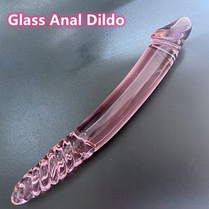 Vibratore grande tappo di cristallo tappo vagina prostata massaggiatore vetro dildo perla per tallone giocattoli sessuali adulti per donne mashturbatore gay 230920 230920