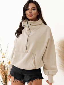 Kadın Hoodies Avrupa ve Amerikan Moda Y2K Retro Kapüşonlu Sweater Spor Hoodie Fermuar Drawstring Uzun Kollu Ceket