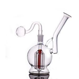 1 шт. кальяны Dab Oil Rig Bong Arm Tree Perc Glass Water Pipe с чашей для сухой травы 6 Arm Tree Perc Percolator Портативный переработчик золы с мужской стеклянной трубкой для масляной горелки