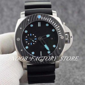 Relógio de fábrica de homens clássico série 00799 movimento automático 47mm relógios masculinos no sentido anti-horário moldura rotativa caso preto rubb2470