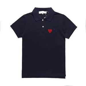 Play Mens T Shirt Designer CDG Haft Red Heart Commes des Shirt Casual Women koszulka odznaka Quanlity Tshirts Bawełniany krótki rękaw Summer luźne tee 3654