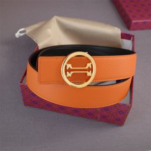 Modebälte för kvinnliga män Bälten Luxury Reversible Leather Belt Brand Wait Band High Quality Ceinture Designer 2 Storlek