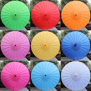 Umbrellas Chinese colored fabric umbrella white pink parasols China traditional dance color parasol Japanese silk props 230920