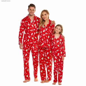 Roupas combinando para a família Nova moda 2023 Mulheres Homens Meninos Meninas Roupas combinando Pijamas de Natal Conjunto para camisa familiar + calças 2 peças terno Natal Look T230921