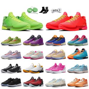Red Reverse Grinchs basketskor Keboe Grinch 6 Protro Mamba 8 Halo White All Star LeBrons 20 XX Mambas 6s Think Pink Mens Trainers Top Quality AAA+ Sports Sneakers