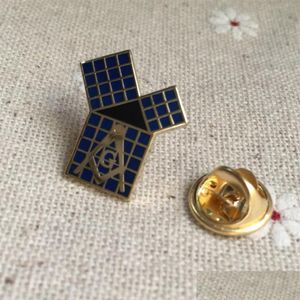 Pins Broschen 100 Stück Euklids 47. Problem Pythagoras Krawattennadel Broschen und Pins Abzeichen Theorem Freimaurer Metall Blue Lodge Anstecknadel 263E