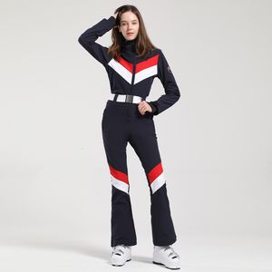 Skiddräkter Ski kostym Kvinnor Snowboard bär skummor Vattentäta kvinnors vinterjackor 2023 Snow Coat Suit Cold Jumpsuit Overalls byxor 230920