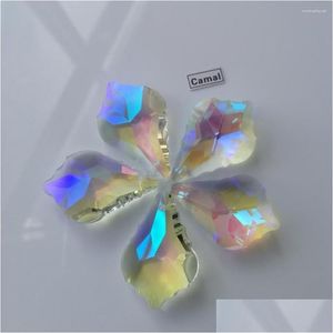 Żyrandol kryształowy kamera 5pcs 38 mm K9 Ab Color Glass Prisms Wispen Drop Suncatcher Lampa Oświetlenie części Wiszące wystrój Light Otsks