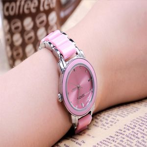 Senda Brand Mother Pearl Shell Trendy Quartz CWP Womens Watch Armband Elegant Fresh Students Watches Smycken Buckle Ladies Wristw211m