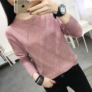 Women's Sweaters Fdfklak 2022 New Spring Autumn Sweater Women's Twist Pullover Loose Lazy Bottoming Thick Sweaters Outer Wear Pull Femme S-3XL L230921