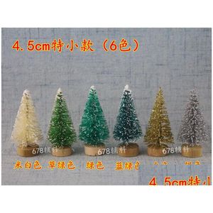 Noel Dekorasyonları 45mm Mini Ağaç Masaüstü Ev Hediyeleri Yerleştirilen Küçük Çam Ağaçları 20220924 Q2 20-30 Damla Teslimat Bahçesi Festival Dhncr