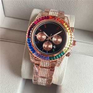 Orologi di lusso Designer Classico Orologio meccanico automatico con quadrante intarsiato di diamanti Orologi da polso 36mm Orologio da polso con funzione impermeabile in vetro zaffiro Natale RLX14901