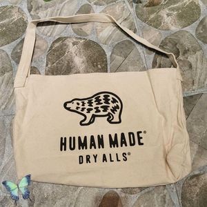 Evening Bags Human Made T-shirt Hand Bag Canvas Humanmade Top Handle Bag Shopping Bag T220927200M