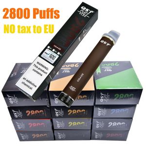 QST Puff 2800 0% 2% Original 2800 Puffs Einweg-Vape Elektronische Zigarette Vape Pen 8ML 30 Flaovrs Gerät