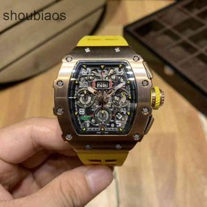 R I C H A R D Luxury Watches Watches Date Designer Watch Leisure Sport Business Wristwatch Mens Mechanics Personlig multifunktionell timing Automatisk mekanisk