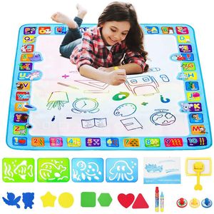 Learning Toys Coolplay Magic Water Drawing Mat Coloring Doodle with Pens Montessori Painting Board Educational for Kids 230920